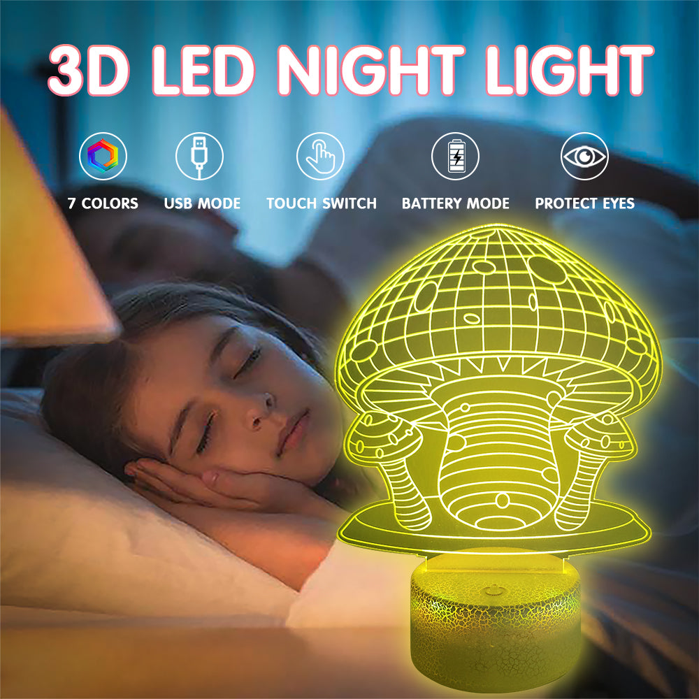 Mushroom Night Light with Smart Touch 7 Colors