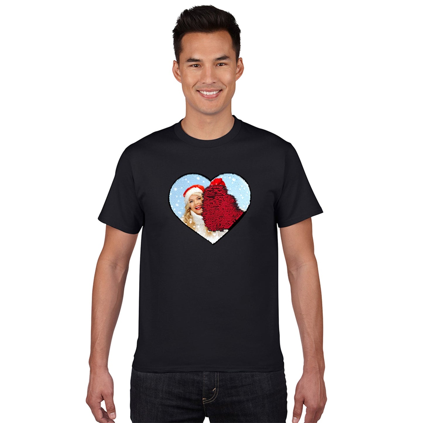 Personalized Sequin Shirt  (Heart)
