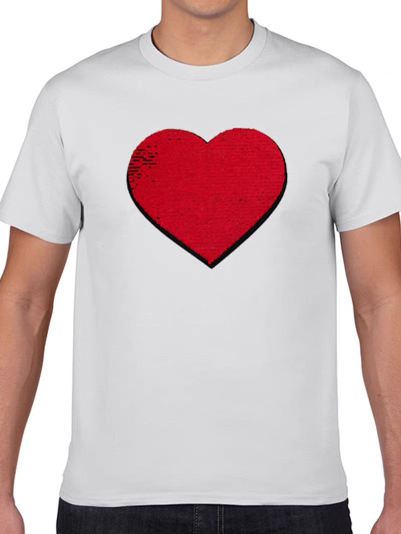 Custom Sequin Shirt  (Heart)