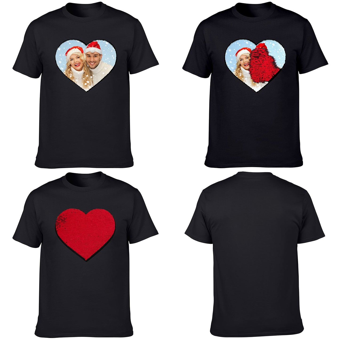 Personalized Sequin Shirt  (Heart)