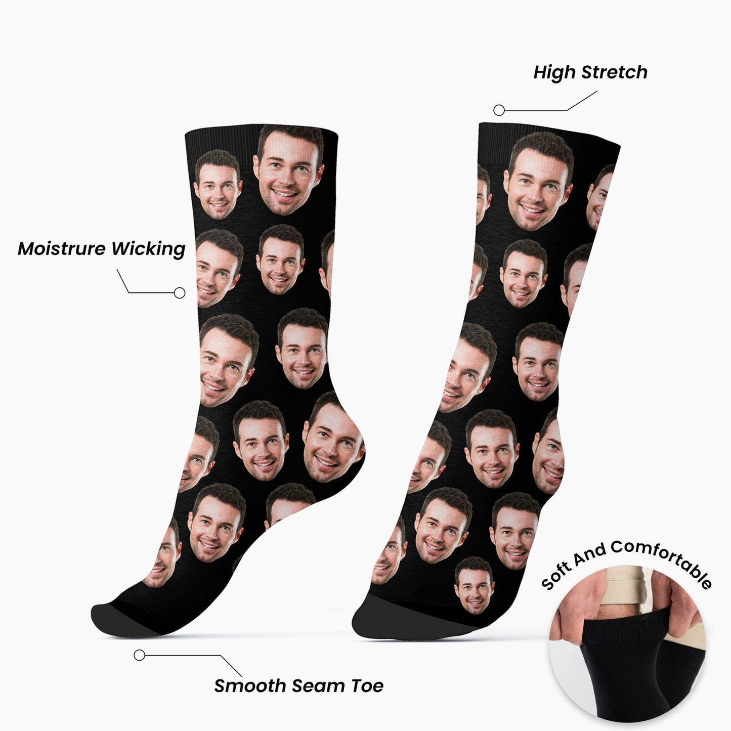 Personalized Socks with Custom Photos