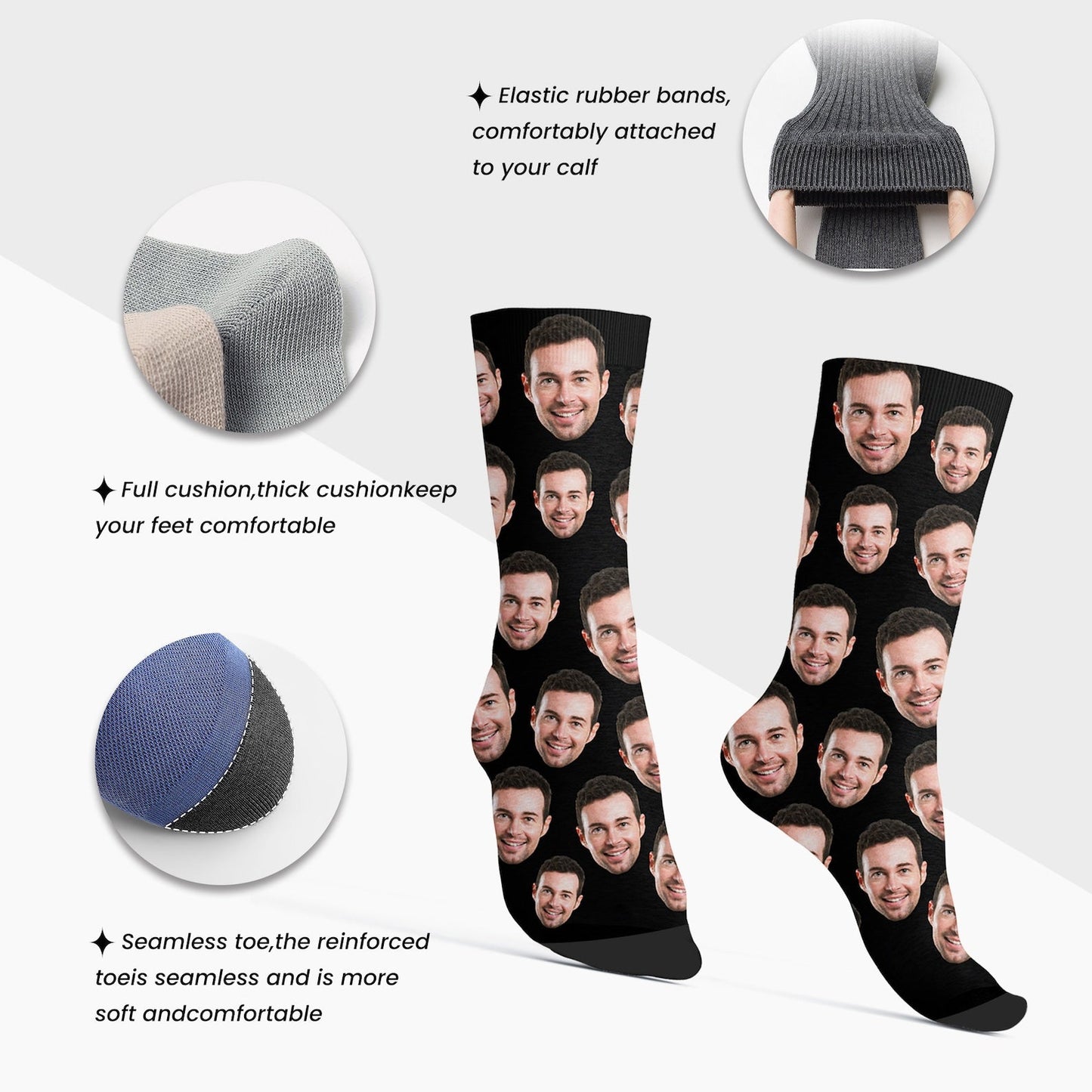 Personalized Socks with Custom Photos