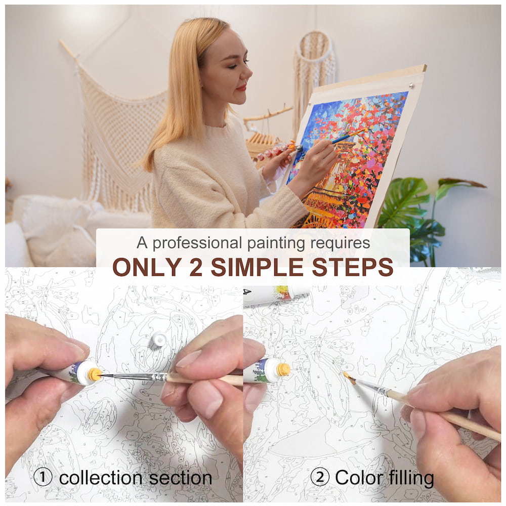 Custom Paint By Number Kit, Turn your photos into wall art, Surprise gift for boyfriend or girlfriend