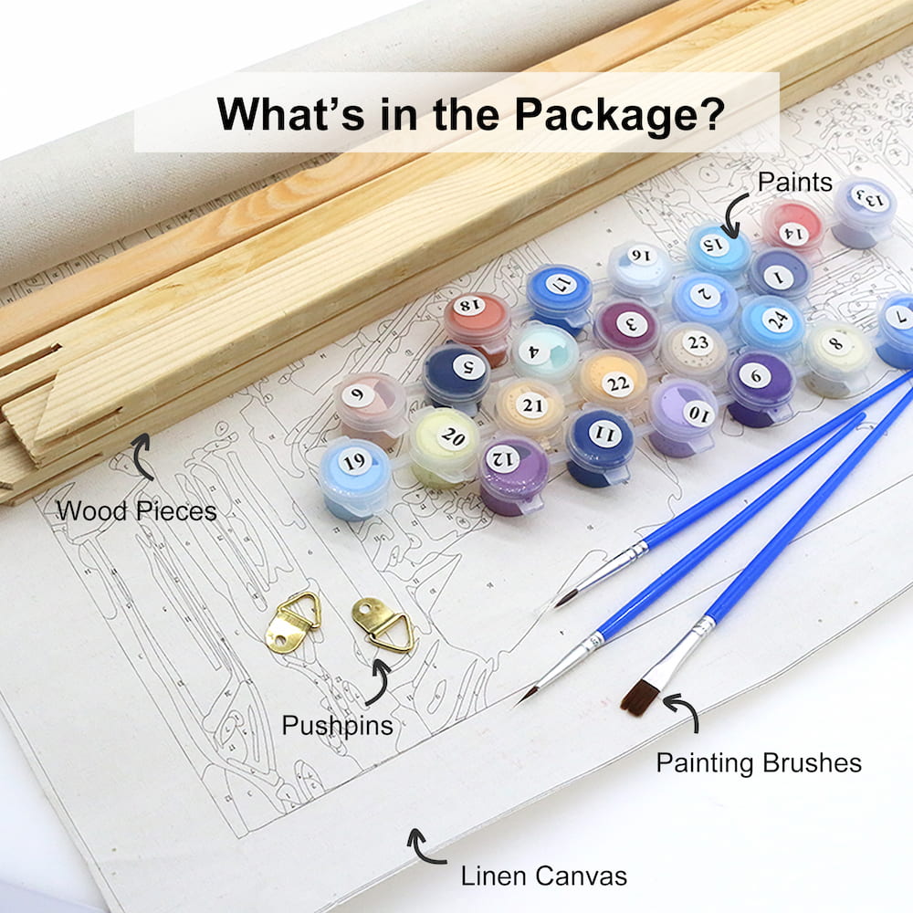 Custom Paint By Number Kit, Turn your photos into wall art, Surprise gift for boyfriend or girlfriend