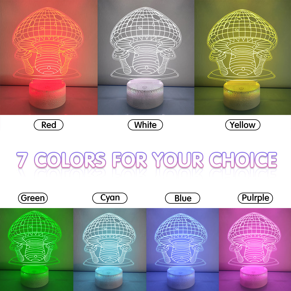 Mushroom Night Light with Smart Touch 7 Colors