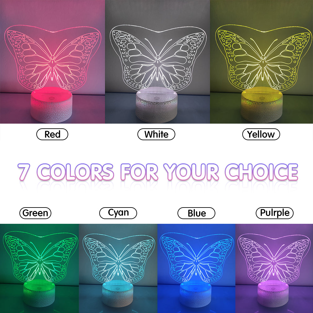 Butterfly Night Light with Smart Touch 7 Colors