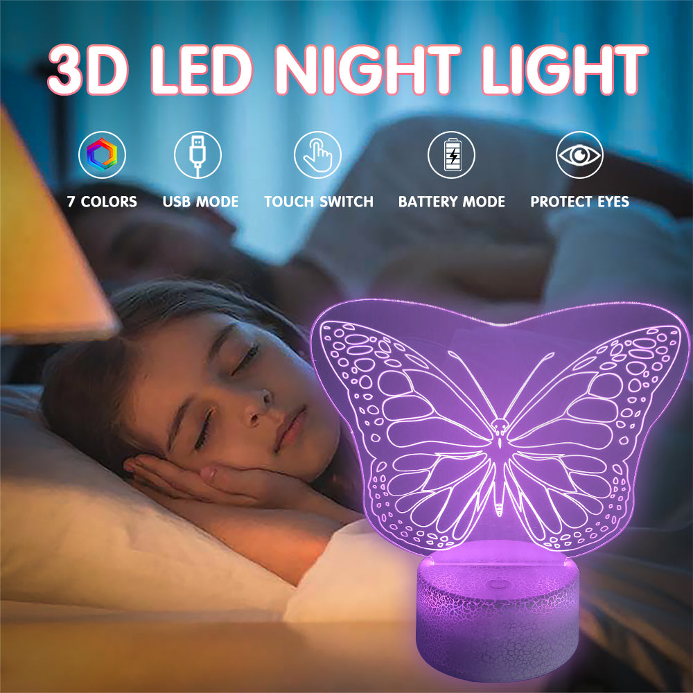 Butterfly Night Light with Smart Touch 7 Colors