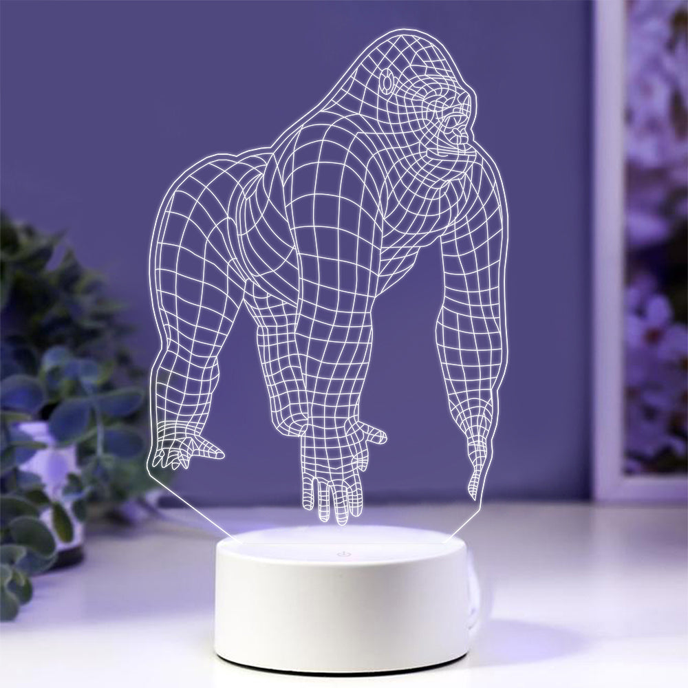 Gorilla Night Light with Smart Touch 7 Colors