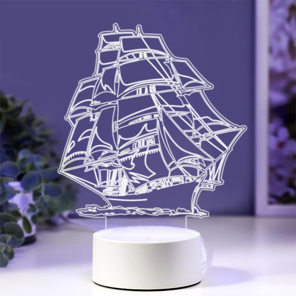 Sailboat Night Light with Smart Touch 7 Colors