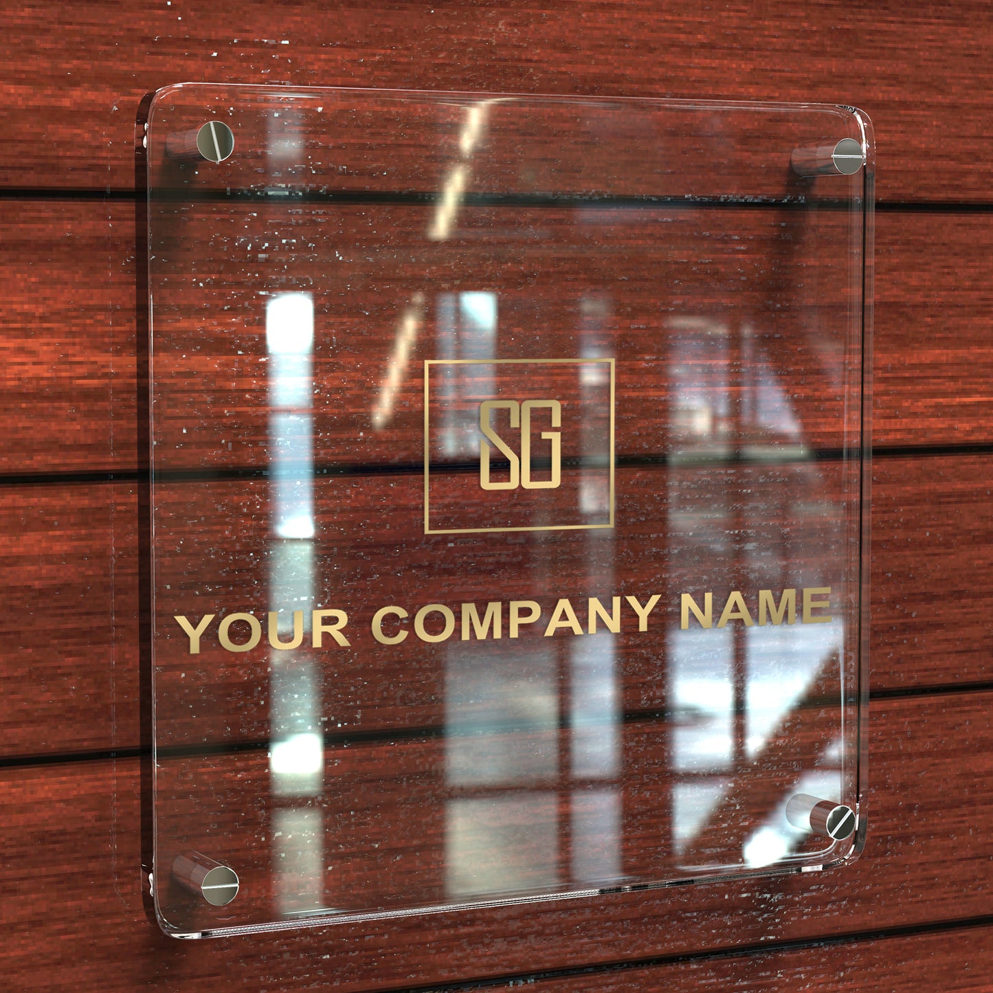 Custom Acrylic Business Logo Sign, Beauty Salon Sign, Office Logo Sign, Modern Acrylic Signs with Standoffs