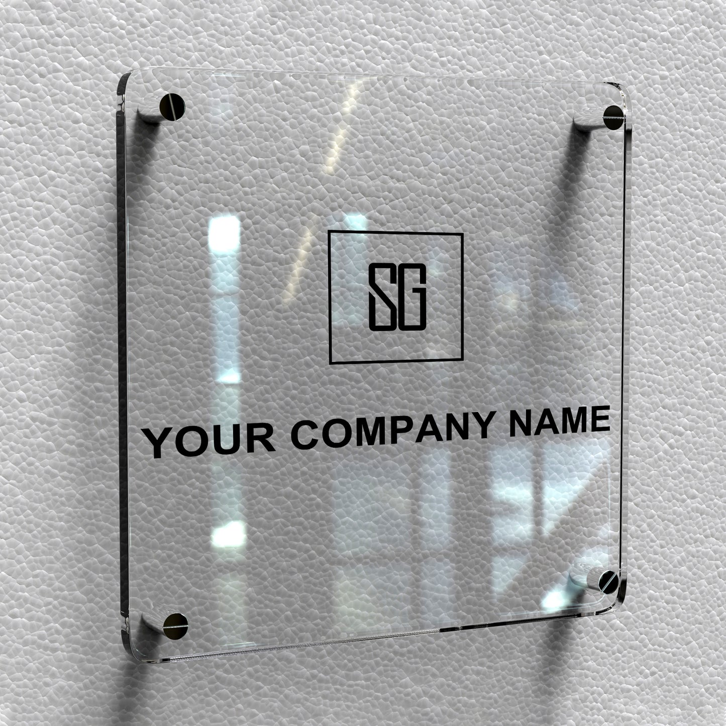 Custom Acrylic Business Logo Sign, Beauty Salon Sign, Office Logo Sign, Modern Acrylic Signs with Standoffs