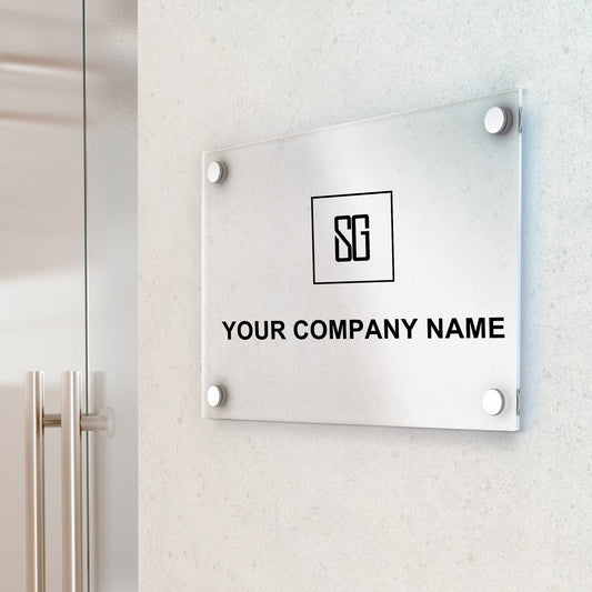 Custom Acrylic Business Logo Sign, Beauty Salon Sign, Office Logo Sign, Modern Acrylic Signs with Standoffs