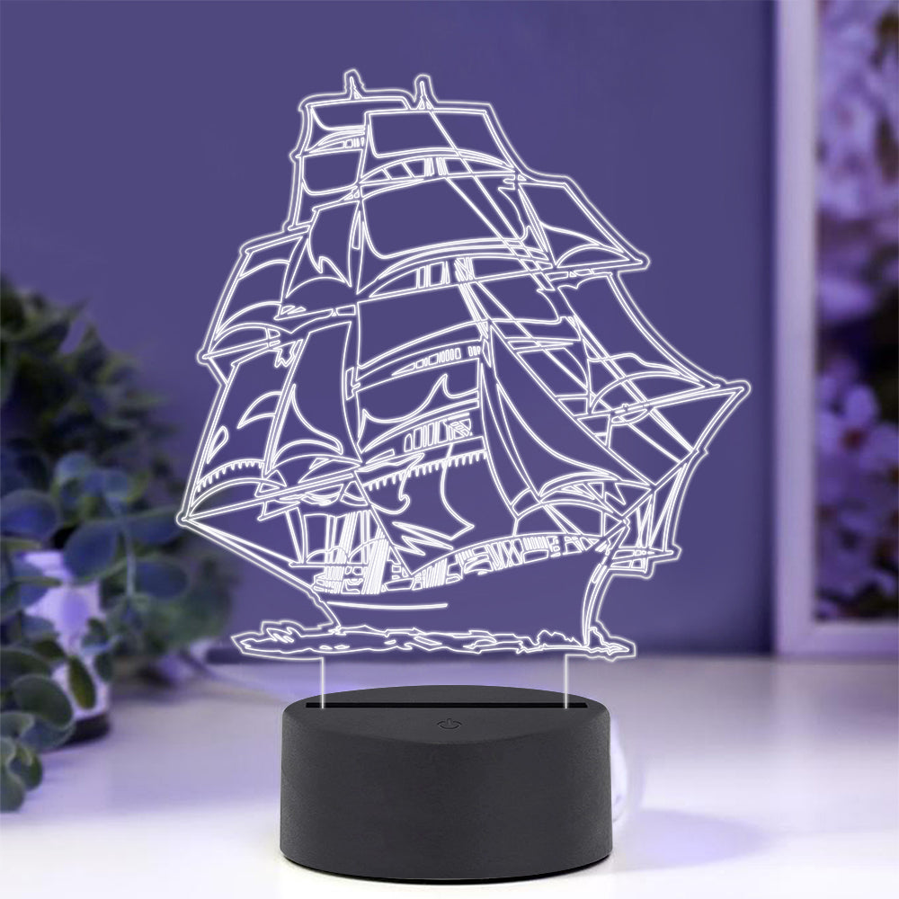 Sailboat Night Light with Smart Touch 7 Colors