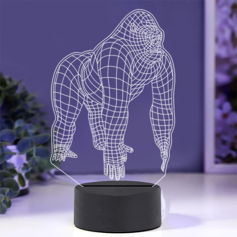 Gorilla Night Light with Smart Touch 7 Colors