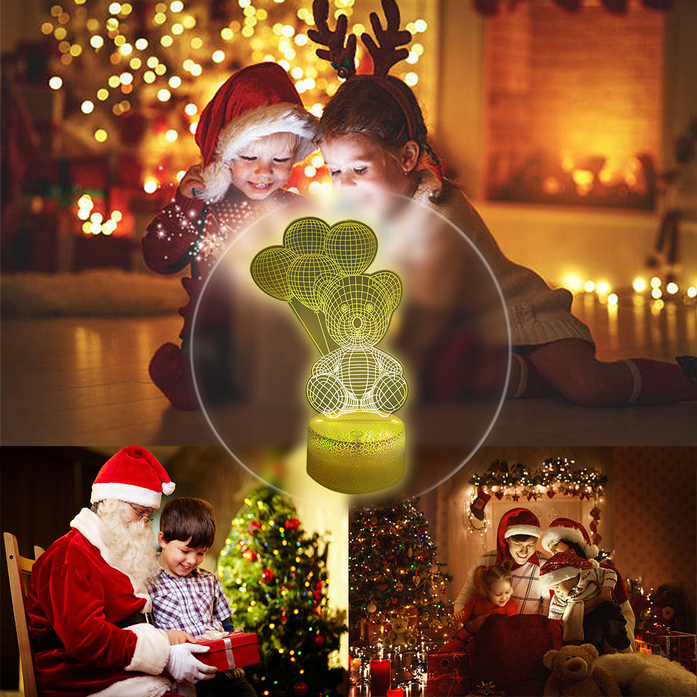 Bear with Balloon Night Light with Smart Touch 7 Colors
