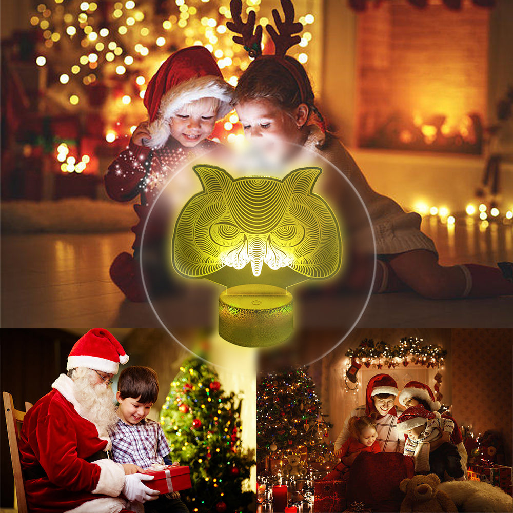 Owl Night Light with Smart Touch 7 Colors