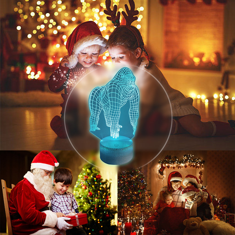 Gorilla Night Light with Smart Touch 7 Colors