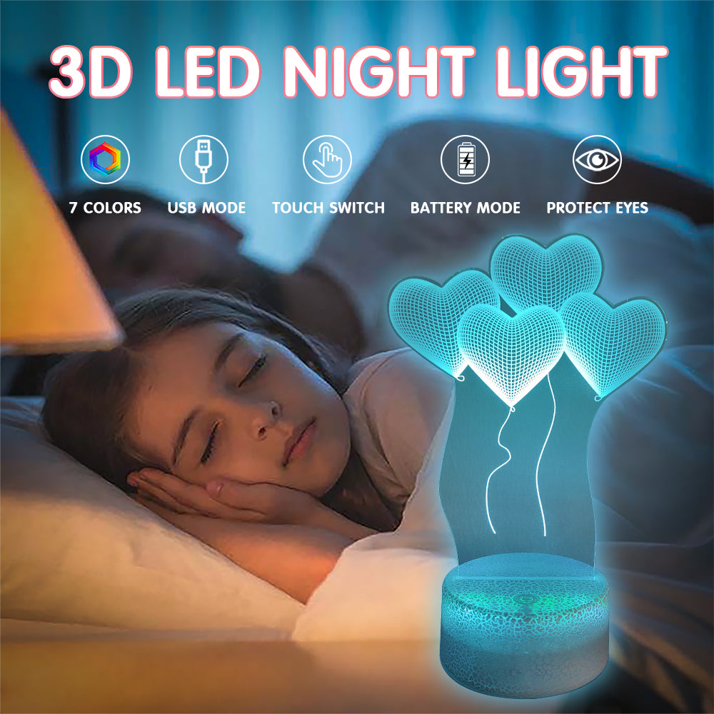 Love Balloon Night Light with Smart Touch 7 Colors