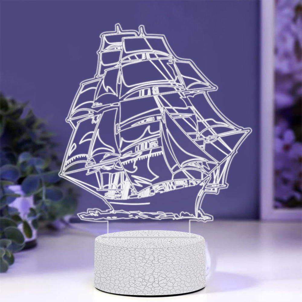 Sailboat Night Light with Smart Touch 7 Colors