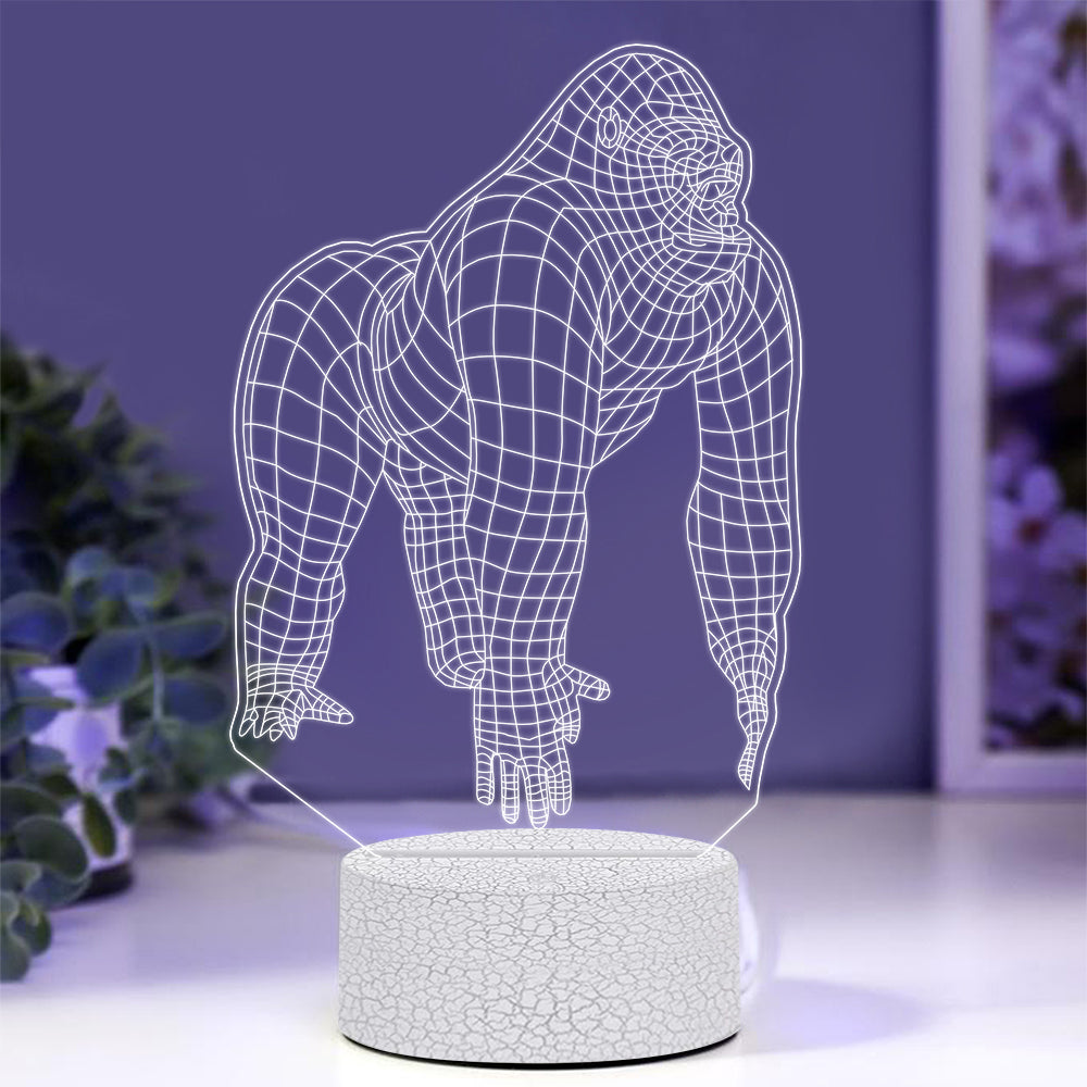 Gorilla Night Light with Smart Touch 7 Colors