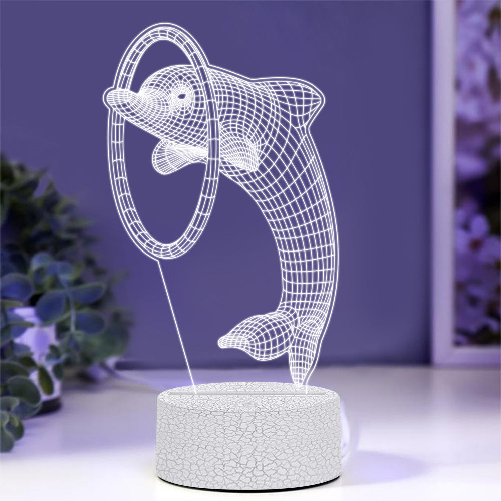Dolphin Night Light with Smart Touch 7 Colors