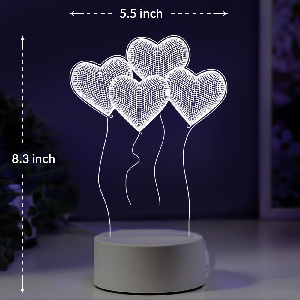Love Balloon Night Light with Smart Touch 7 Colors