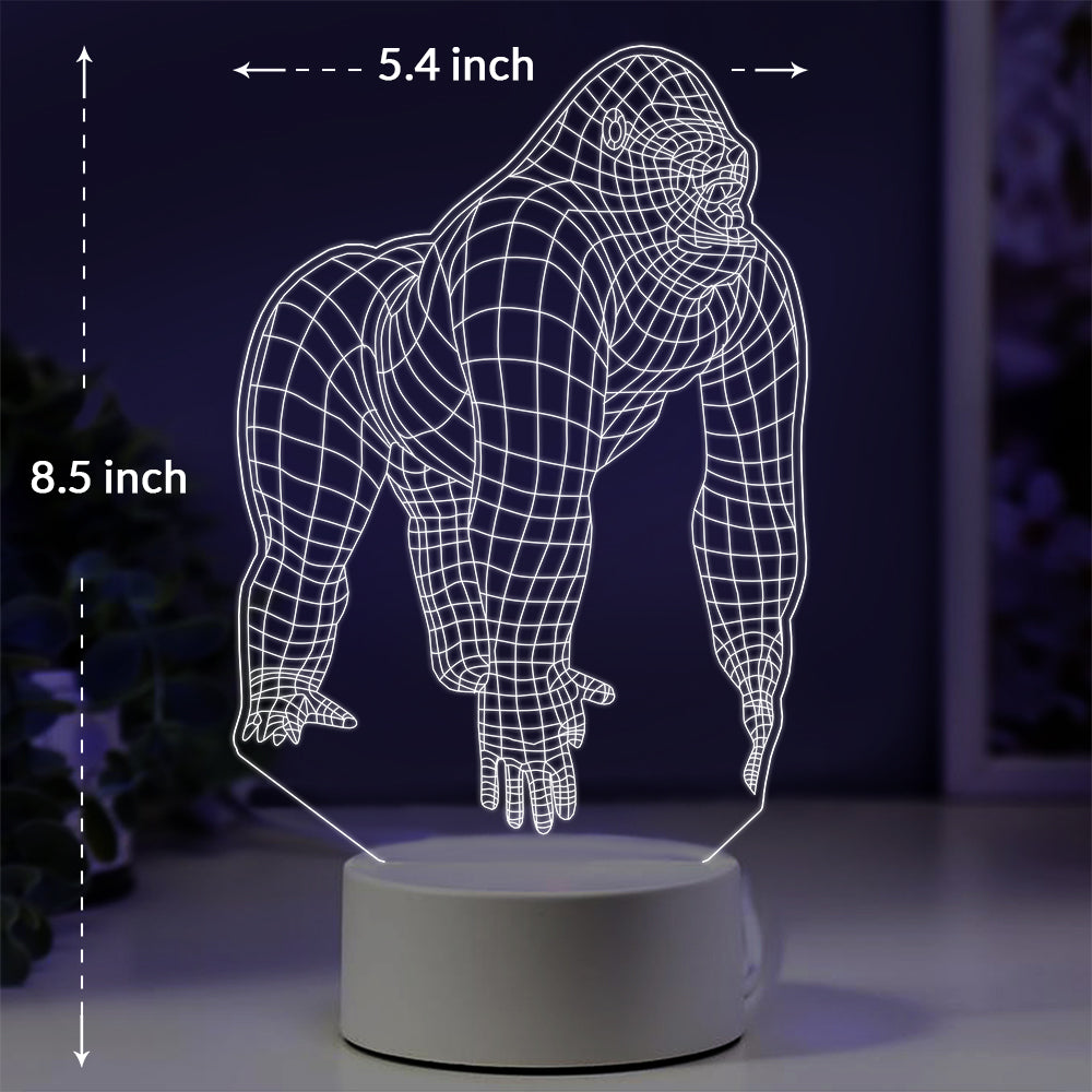 Gorilla Night Light with Smart Touch 7 Colors